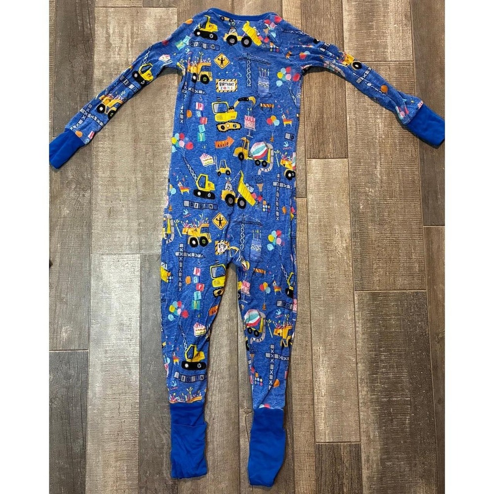 Little Sleepies "Birthday Builders" Construction Zippy - Size 3T